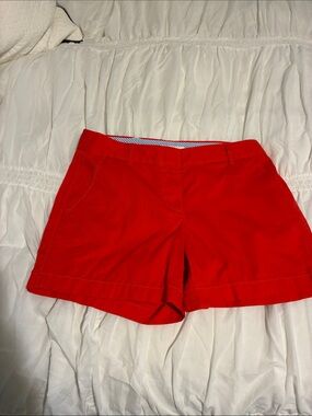 J. Crew Bright Red High Waist Women's Shorts